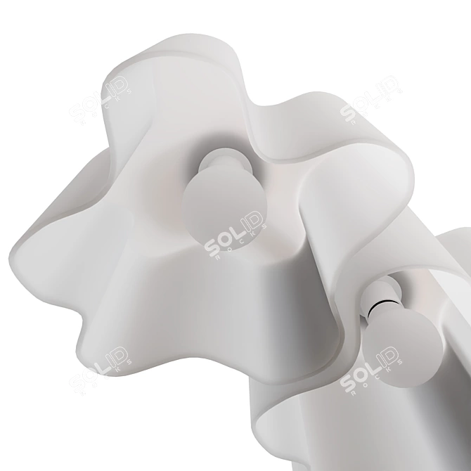 Elegant Nubi Pendant Chandelier 3D model image 3