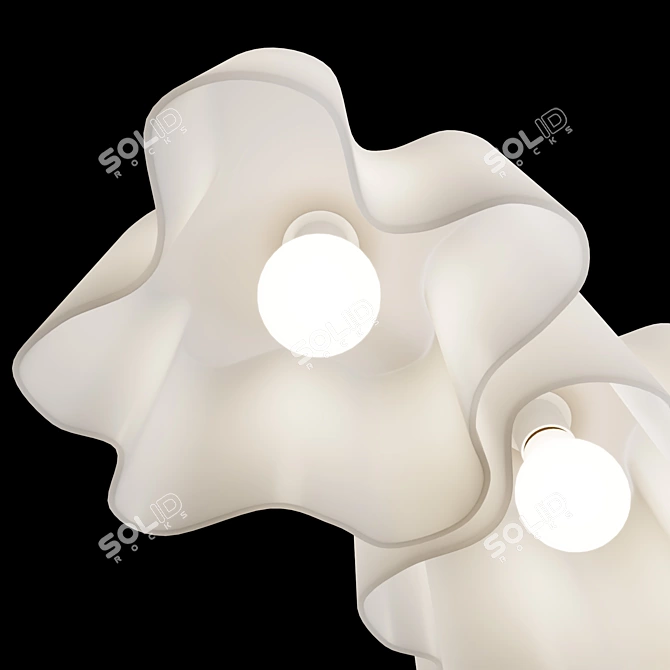 Elegant Nubi Pendant Chandelier 3D model image 4