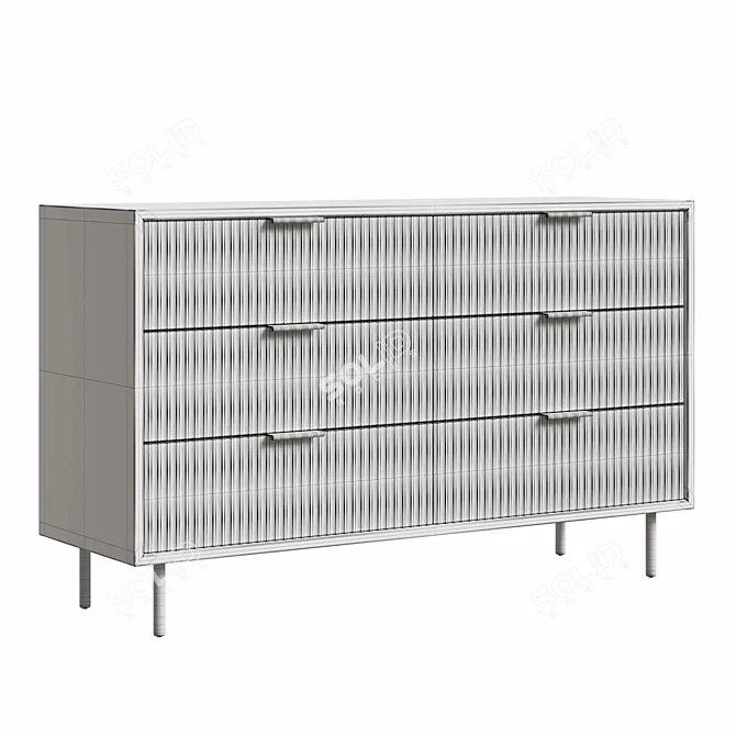 Quinn 6-Drawer Dresser Model 3D model image 6