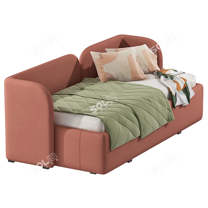 Velvet Terra Bed, Amaliawoo 3D model image 5