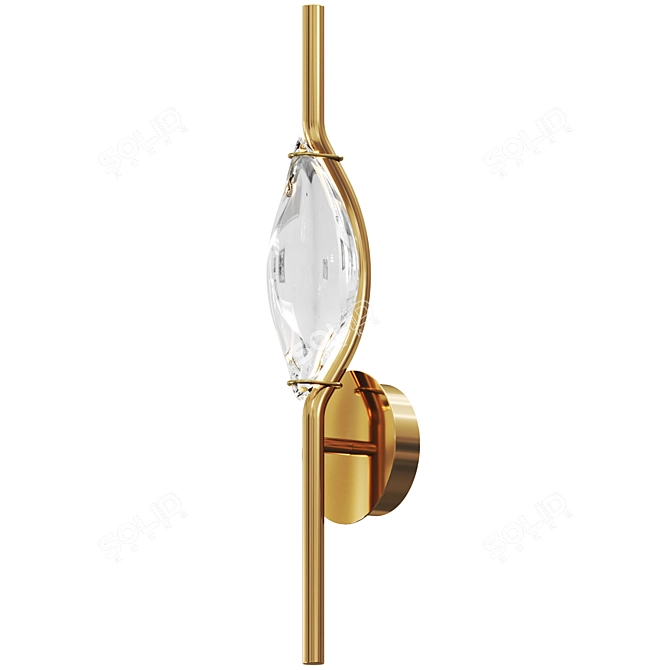 Elegant Foresight Wall Sconce 3D model image 1