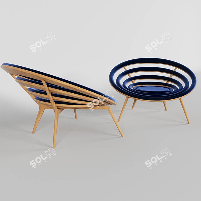 Ring Garden Chair by NZ Furniture 3D model image 1