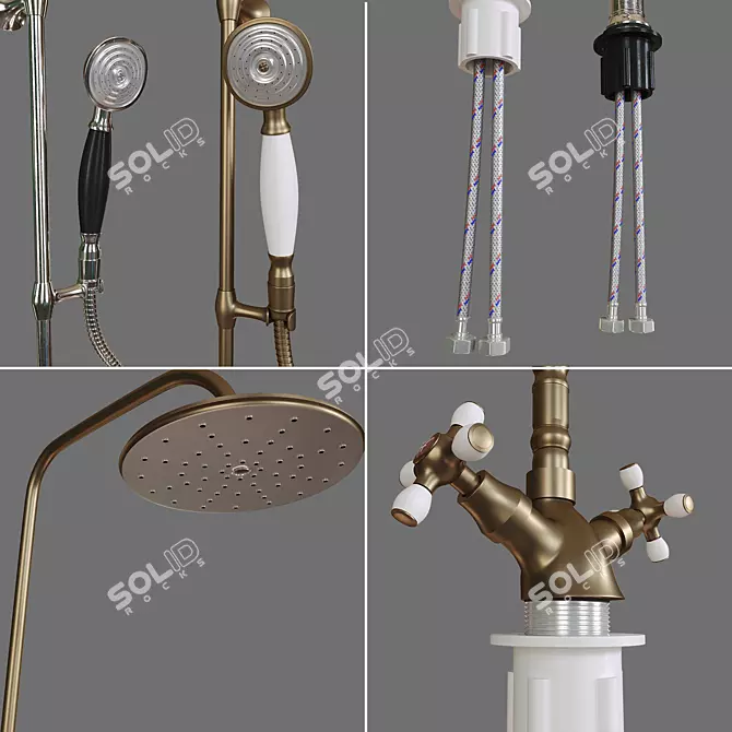 Retro ViEiR Mixer Set 3D model image 5