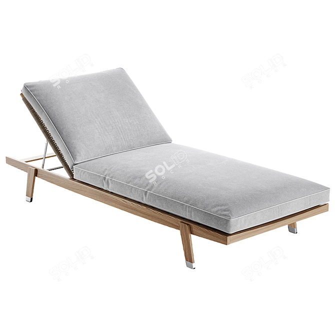 Flexform HORA SEXTA Outdoor Chaise 3D model image 3