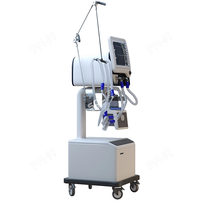 Advanced ICU Machine for Critical Care 3D model image 3