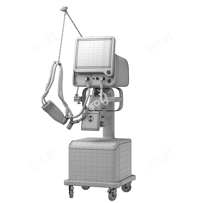 Advanced ICU Machine for Critical Care 3D model image 5