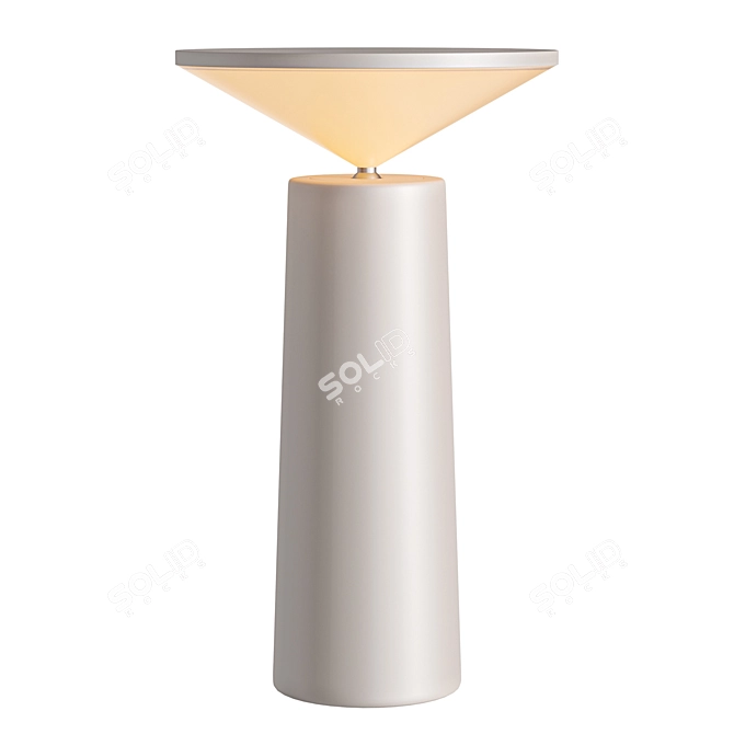 Contemporary Cocktail Table Lamp 3D model image 2