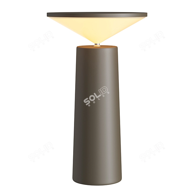 Contemporary Cocktail Table Lamp 3D model image 3