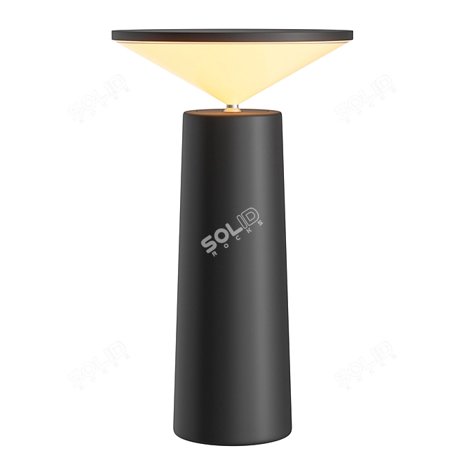 Contemporary Cocktail Table Lamp 3D model image 4