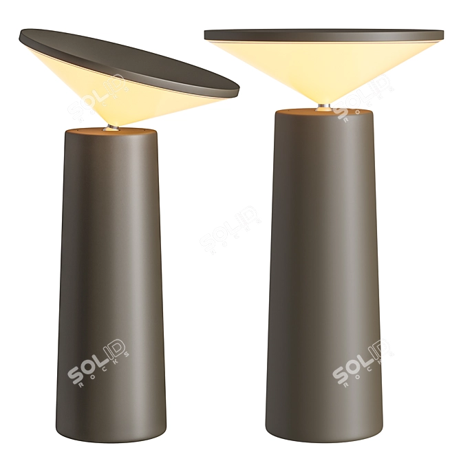 Contemporary Cocktail Table Lamp 3D model image 6