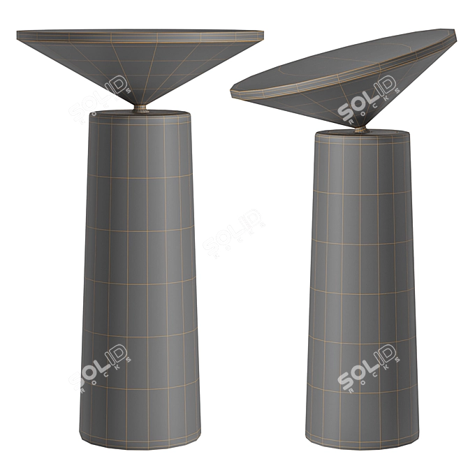 Contemporary Cocktail Table Lamp 3D model image 7