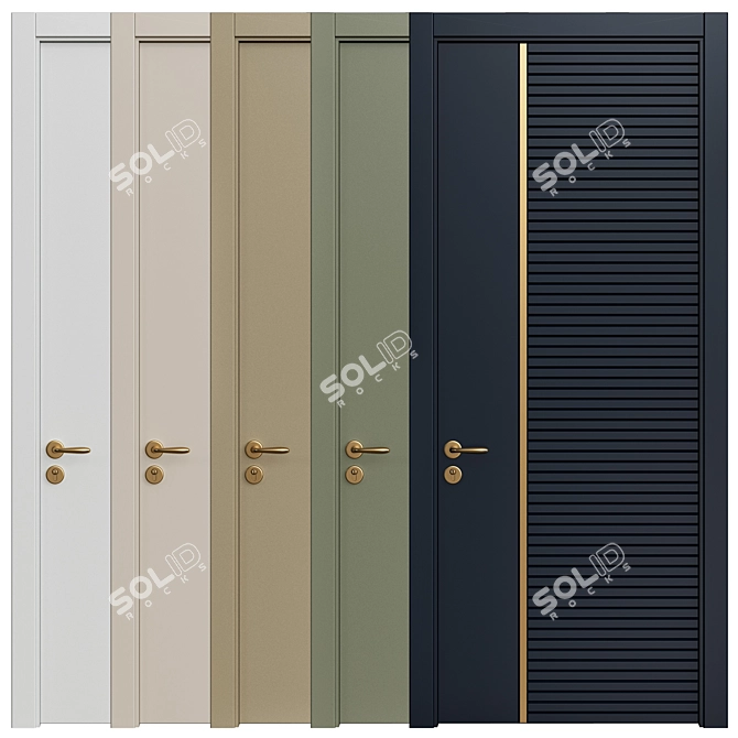 Interiors 3D Model Doors 304 3D model image 2