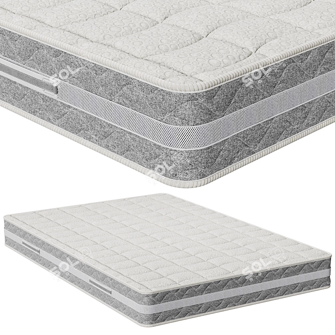 Trend Plus Mattress | 130x190x22cm 3D model image 1