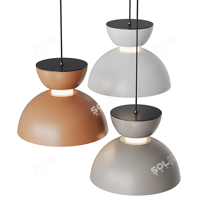 Dome LED Pendant Lamp TAMME 3D model image 3