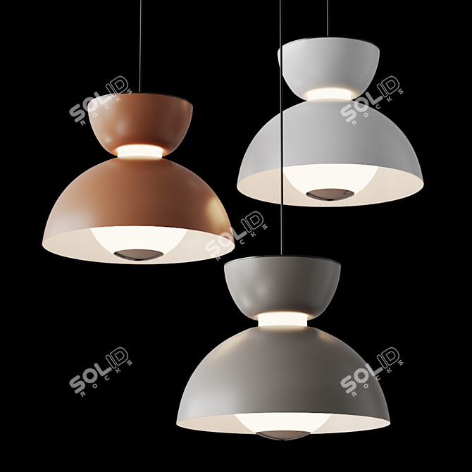 Dome LED Pendant Lamp TAMME 3D model image 4