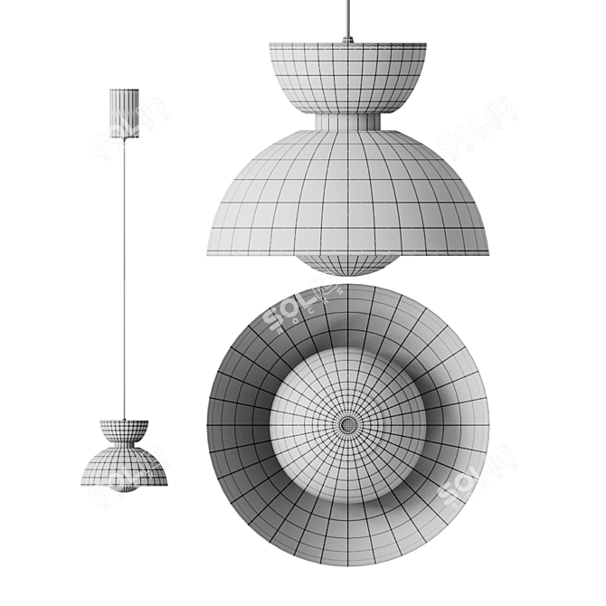 Dome LED Pendant Lamp TAMME 3D model image 6