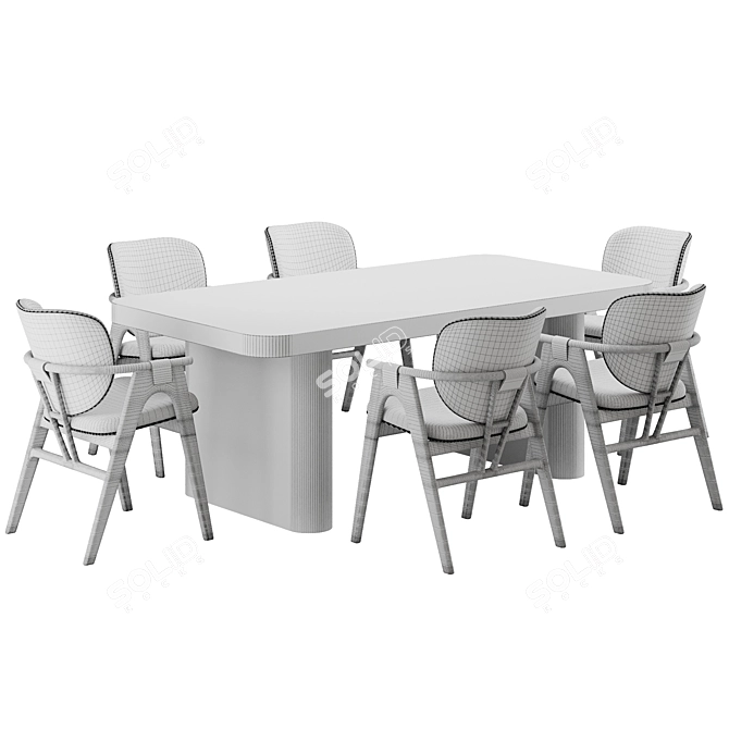 Rowanoke Dining Set 135 3D model image 6