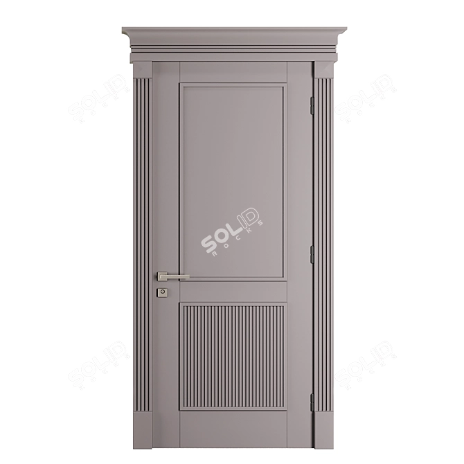 Modern Entrance Door Set 72 3D model image 3