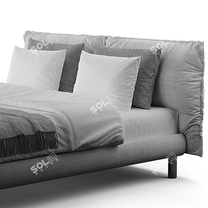 Meridiani Oliver Bed 3D Model 3D model image 4