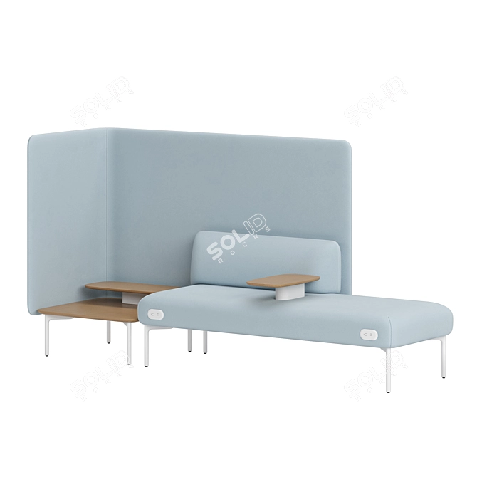 Modern Cabana Sofa Lounge Retreat 3D model image 2