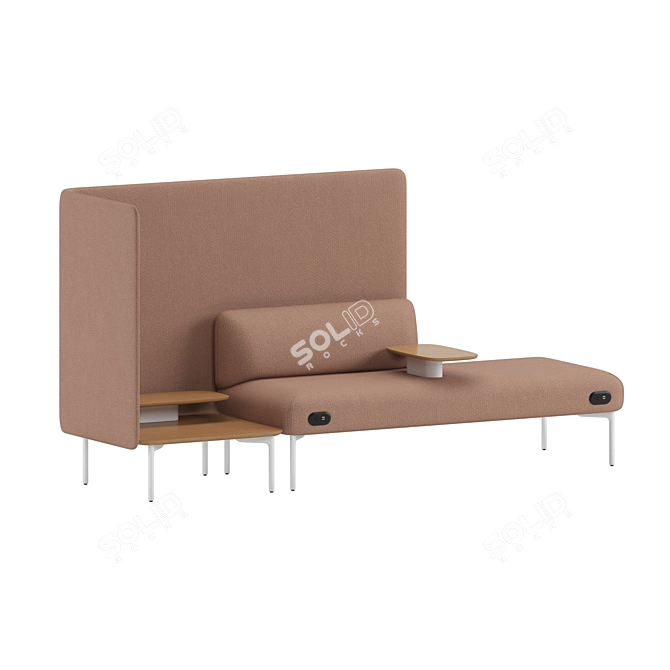 Modern Cabana Sofa Lounge Retreat 3D model image 3