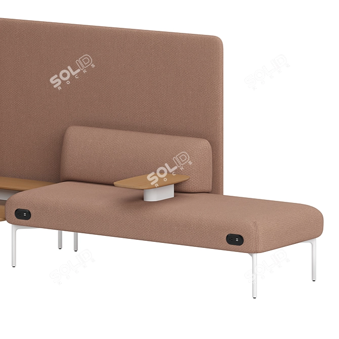 Modern Cabana Sofa Lounge Retreat 3D model image 6