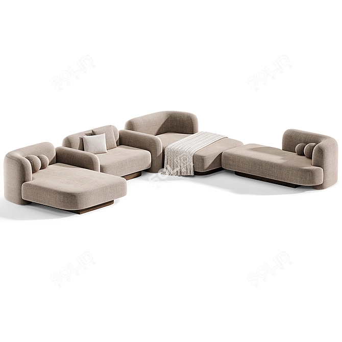  Contemporary Pop Sofa Delcourt Design 3D model image 2