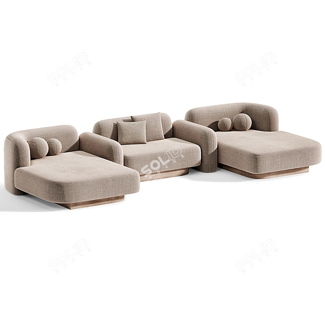  Contemporary Pop Sofa Delcourt Design 3D model image 3