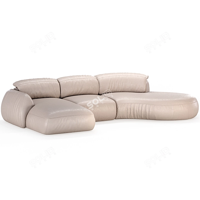 Natuzzi Sofa Mindful Set 3 3D model image 3