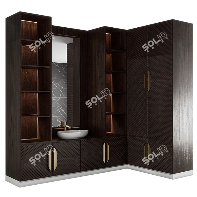 High-Quality Bathroom Furniture 16 3D model image 1