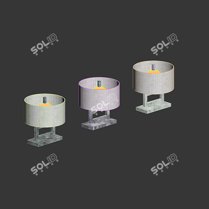 Sleek Modern Table Lamps 3D model image 4