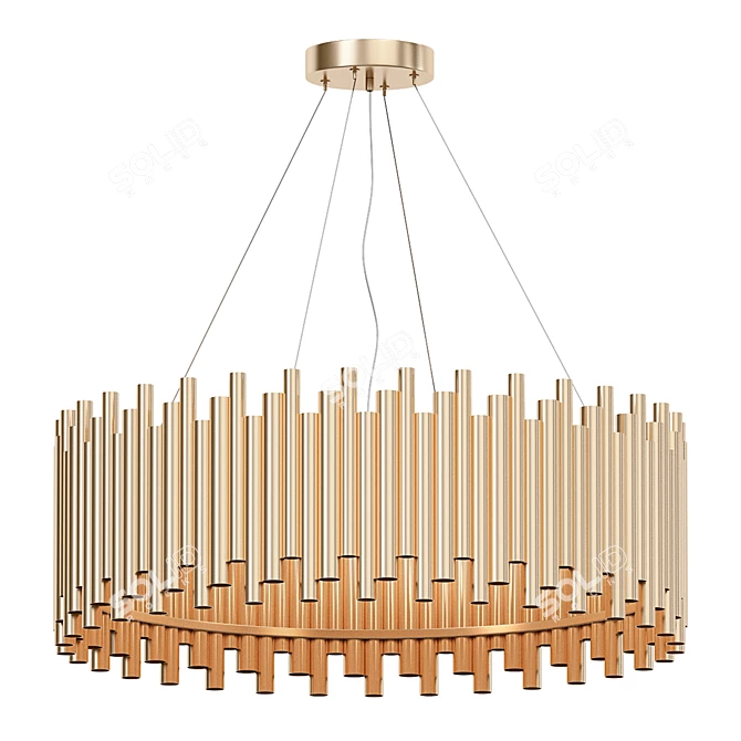 Modern Pendant Light Fixture- Coliseo 3D model image 2