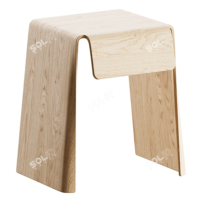 Modern Stool MANERBA SUPER RANDOM 3D model image 1