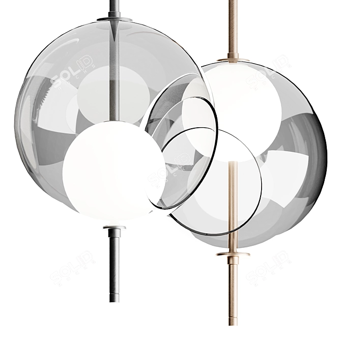 Fiam Italia PEARL Pendant Light 3D model image 1