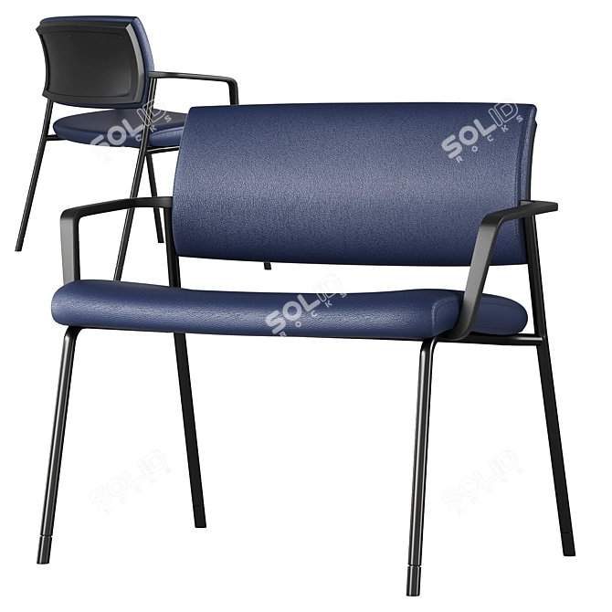 Modern PBR Verus Plus Chairs 3D model image 1