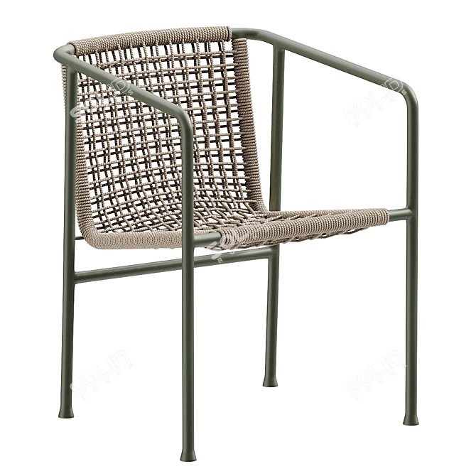 Flexform Ottavia Outdoor Dining Chair 3D model image 1