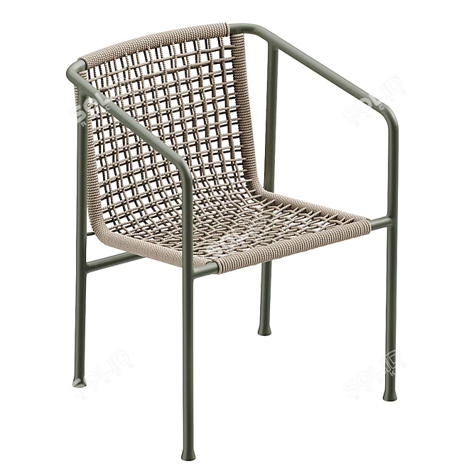 Flexform Ottavia Outdoor Dining Chair 3D model image 2