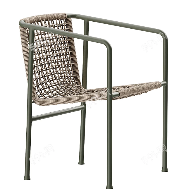 Flexform Ottavia Outdoor Dining Chair 3D model image 3