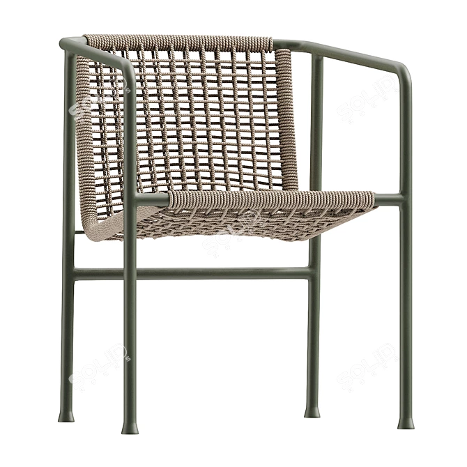 Flexform Ottavia Outdoor Dining Chair 3D model image 5