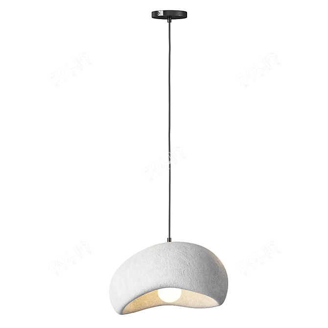 Minimalist Cloud Pendant Light 3D model image 3