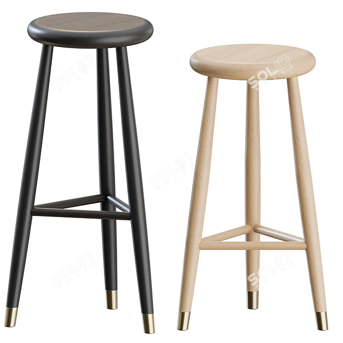 Eikund Jaer Stools Set Trio 3D model image 6