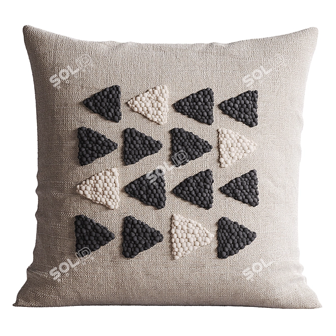 Kanju Handcrafted Pillow Collection 3D model image 2