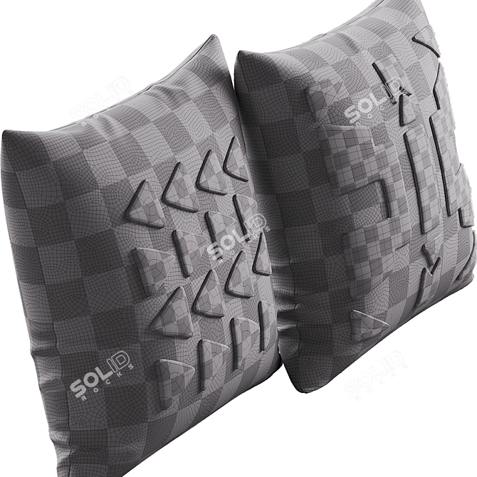 Kanju Handcrafted Pillow Collection 3D model image 7