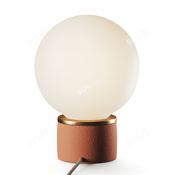 Rotatable Contemporary Table Lamp 3D model image 1