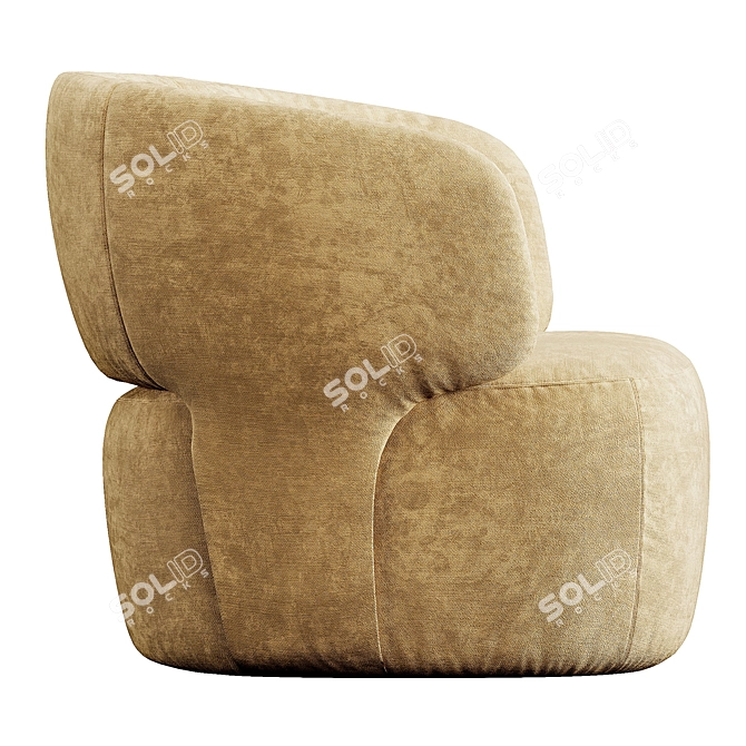 Modern Italian Doge Chair 3D model image 3