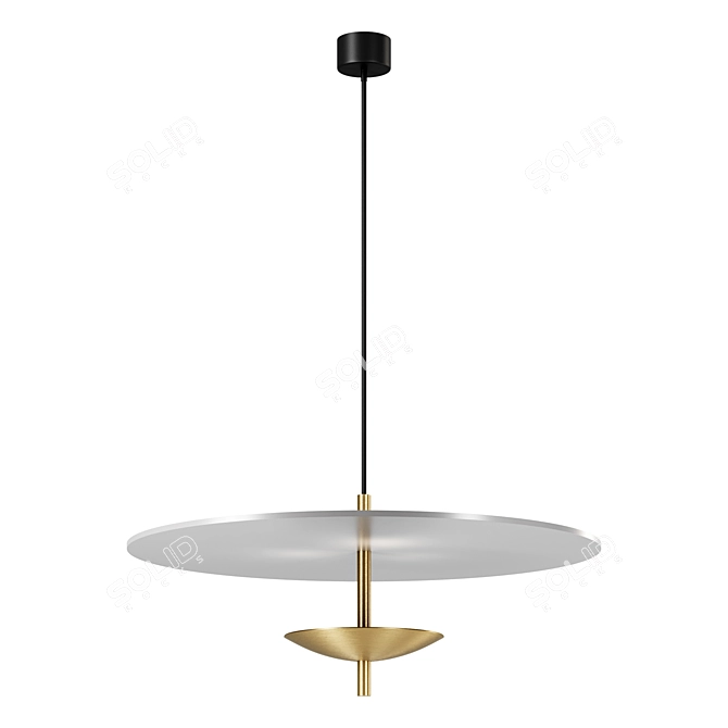  Reflective Pendant Light, B-TD 3D model image 1