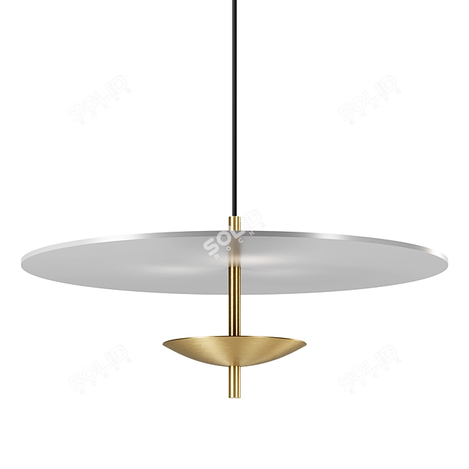  Reflective Pendant Light, B-TD 3D model image 3