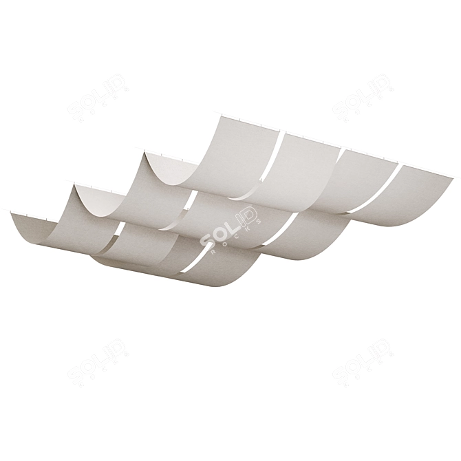 Gondola Drop Ceiling Panels 3D model image 7