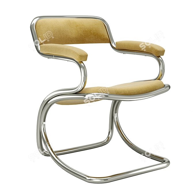 Translate the description from Russian to English.
Title: Retro Mustard Space-Chairs 3D model image 1