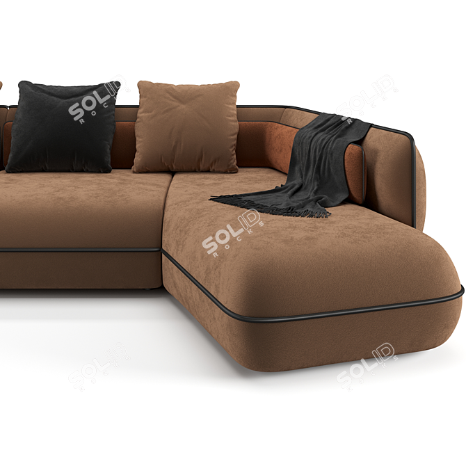 Trussardi Casa Nebula Sofa (364 cm) 3D model image 6